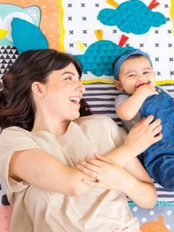 Tapis De Jeu Multi Activités Sensoriel Géant Infantino Vert - Infantino -Magasin De Produits Pour Bébés De Qualité tapis de jeu multi activites sensoriel geant infantino 3