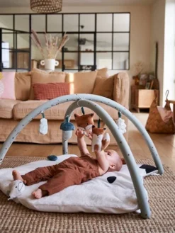 Tapis D'éveil Avec Arche Renard Vert Gris - Vertbaudet -Magasin De Produits Pour Bébés De Qualité tapis deveil avec arche renard 2