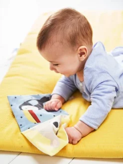 Tapis D'éveil En Lange Sans Arche Tropik Moutarde - Vertbaudet -Magasin De Produits Pour Bébés De Qualité tapis deveil en lange sans arche tropik 3