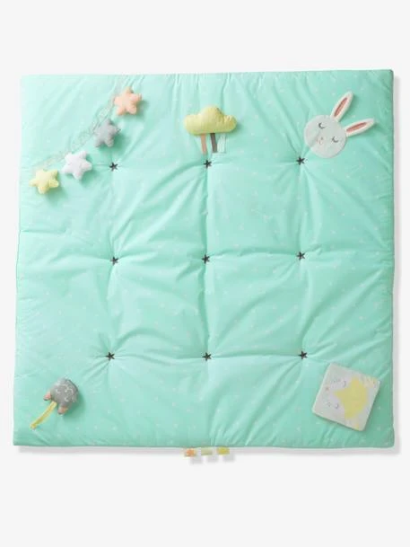 Tapis D'éveil Souple Funny Baby Vert D'eau Imprimé - Vertbaudet 1 Tapis D'éveil Souple Funny Baby Vert D'eau Imprimé - Vertbaudet