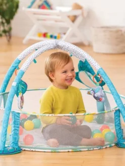 Tapis D'éveil Transformable En Aire à Balles Infantino Vert - Infantino -Magasin De Produits Pour Bébés De Qualité tapis deveil transformable en aire a balles infantino 2