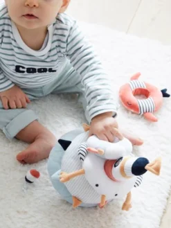 Tour à Empiler En Tissu LEON SUR LE PONTON Multicolore - Vertbaudet -Magasin De Produits Pour Bébés De Qualité tour a empiler en tissu leon sur le ponton 4