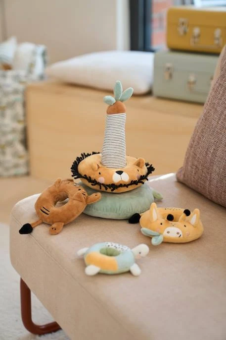 Tour à Empiler En Tissu TANZANIE Multicolore - Vertbaudet 5 Tour à Empiler En Tissu TANZANIE Multicolore - Vertbaudet – Image 5