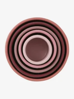 Tour à Empiler Ronde En Silicone Rose - Vertbaudet -Magasin De Produits Pour Bébés De Qualité tour a empiler ronde en silicone 3
