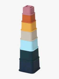 Tour De Cubes En Silicone Multicolor - Vertbaudet -Magasin De Produits Pour Bébés De Qualité tour de cubes en silicone 2