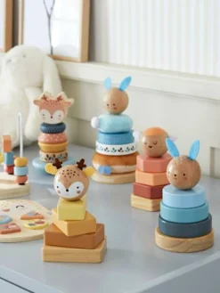 Trio De Tours à Empiler En Bois FSC® Bois - Vertbaudet -Magasin De Produits Pour Bébés De Qualité trio de tours a empiler en bois fsc 4