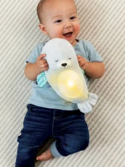 Veilleuse Bébé Otarie Douce Nuit 3 En 1 - INFANTINO Gris - Infantino -Magasin De Produits Pour Bébés De Qualité veilleuse bebe otarie douce nuit 3 en 1 infantino 2